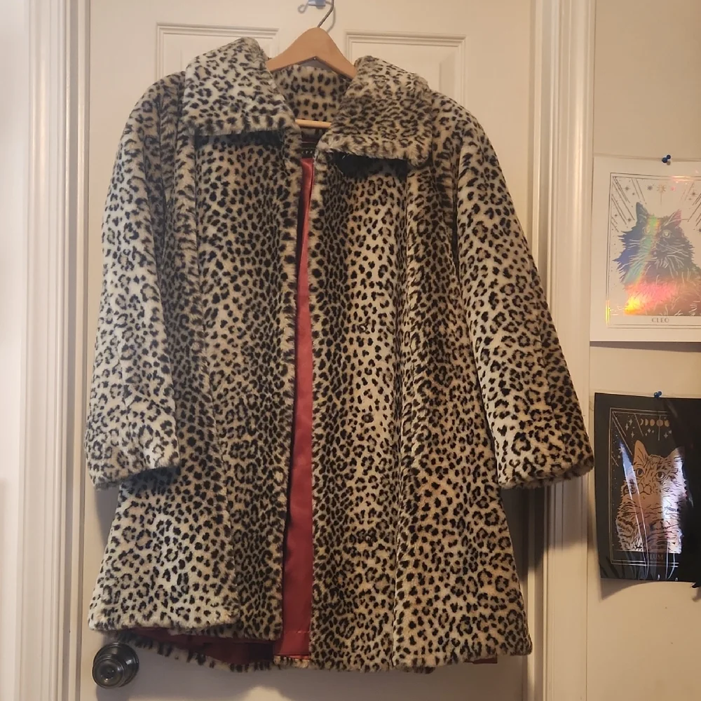 Vintage Compagnie Internationale Express Faux Fur Coat - Picture 1 of 9